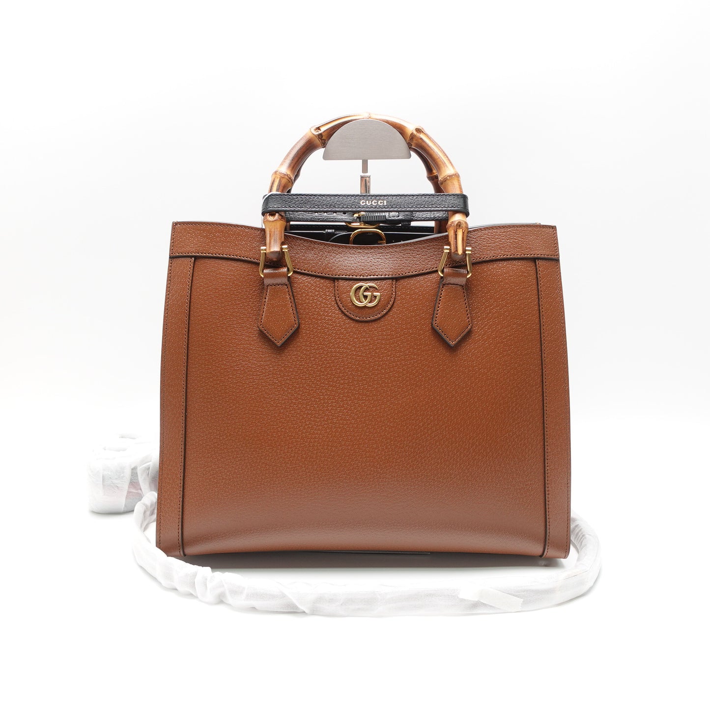 Pre-Owned Gucci Diana Brown Calfskin Leather Shoulder Bag T10431470