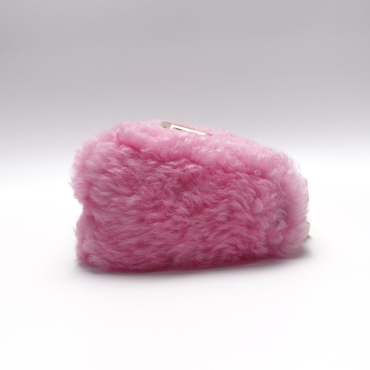Pre-Owned Louis Vuitton Twist MM Pink Shearling Shoulder Bag T10434955