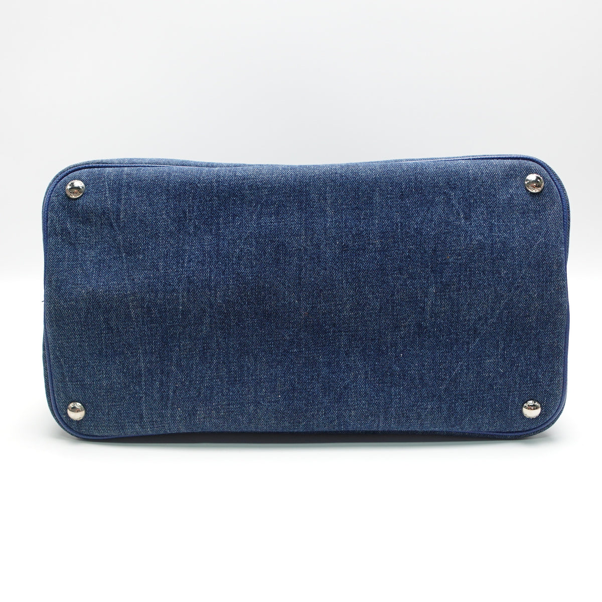 Pre-Owned Prada Double Blue Denim Tote Bag T10436525
