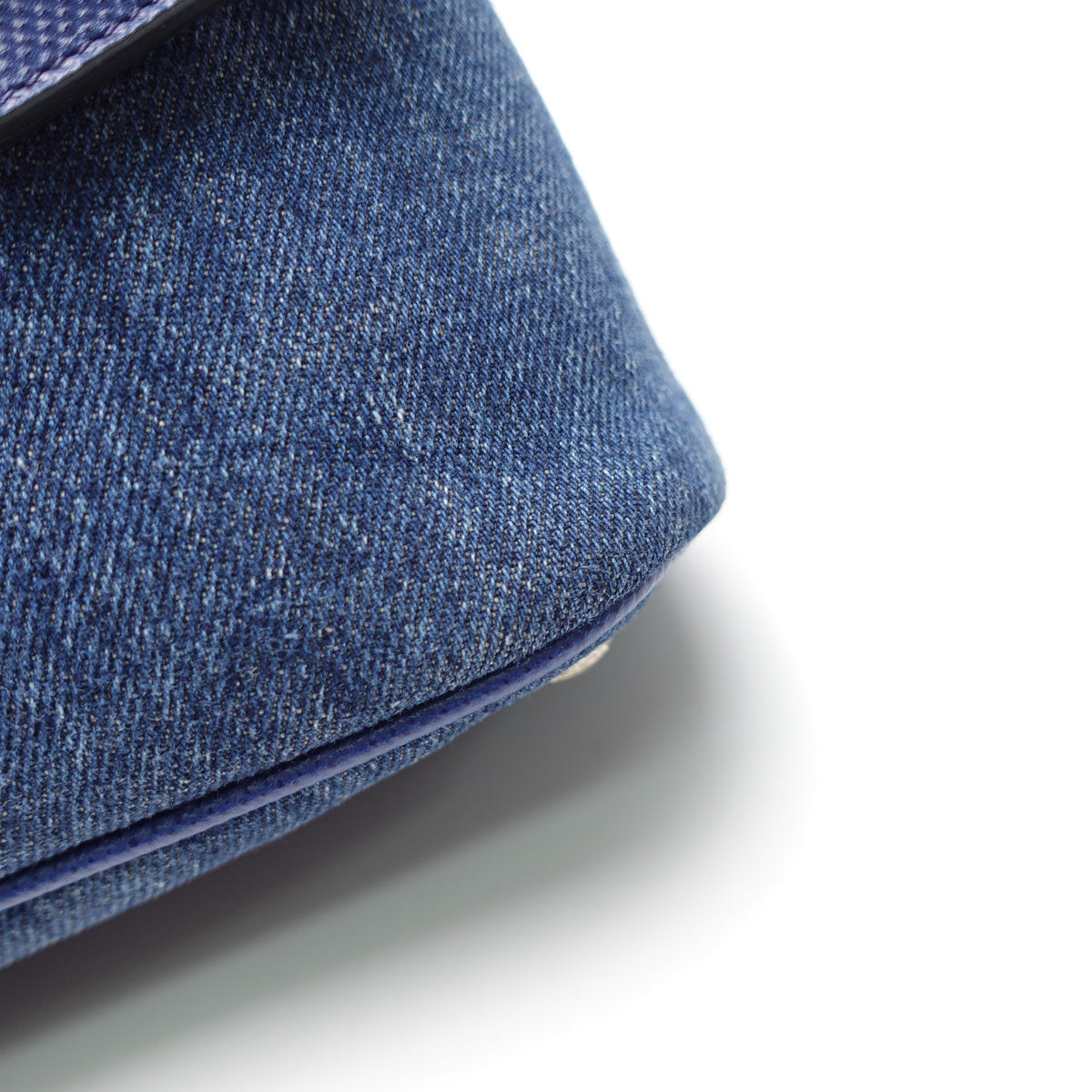 Pre-Owned Prada Double Blue Denim Tote Bag T10436525