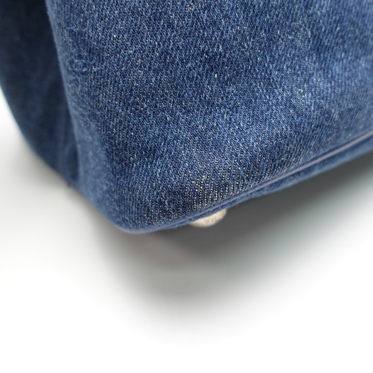 Pre-Owned Prada Double Blue Denim Tote Bag T10436525