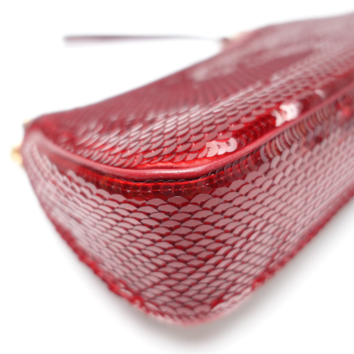 Pre-Owned Gucci Ophidia Small Red Sequin&Calfskin Shoulder Bag T10436961