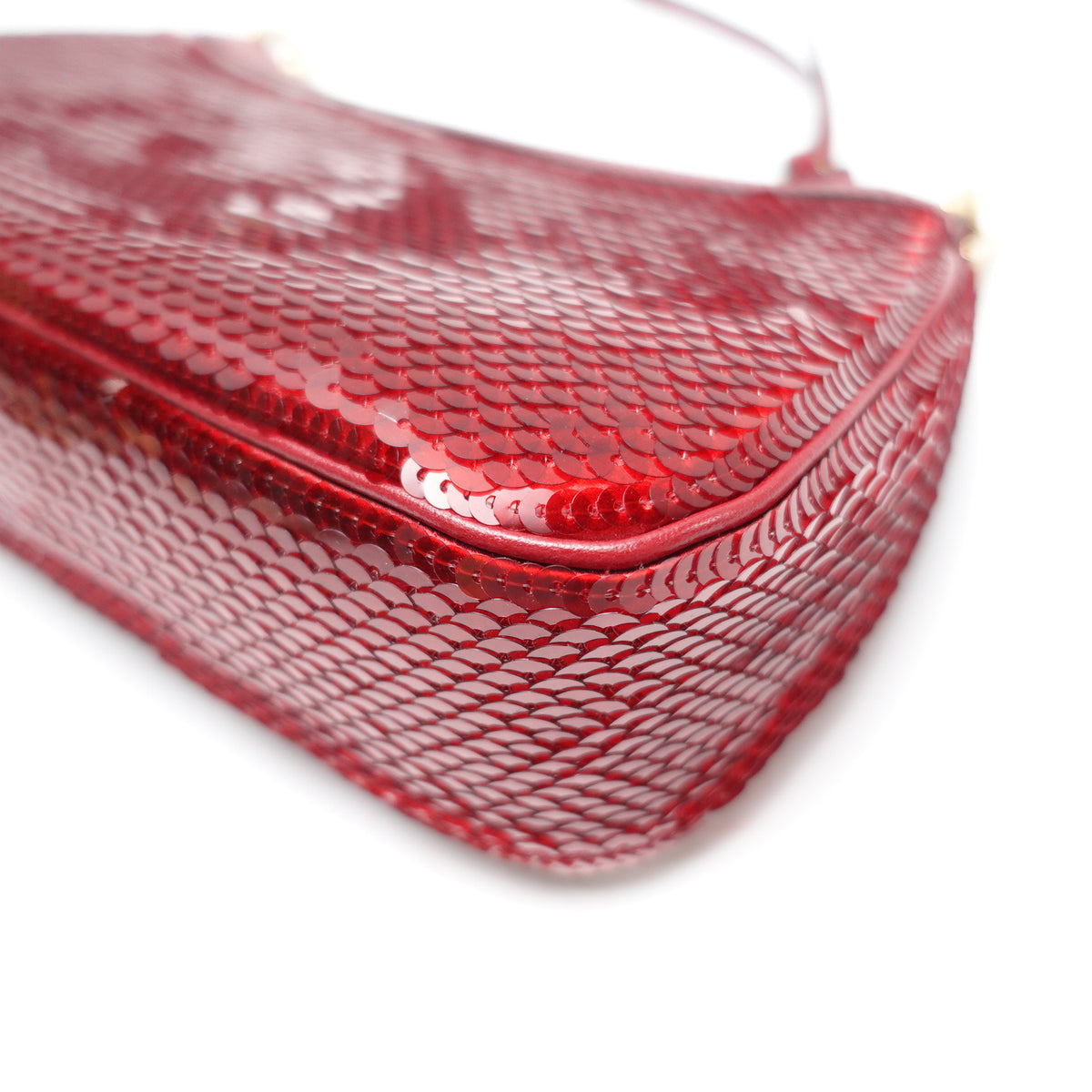 Pre-Owned Gucci Ophidia Small Red Sequin&Calfskin Shoulder Bag T10436961