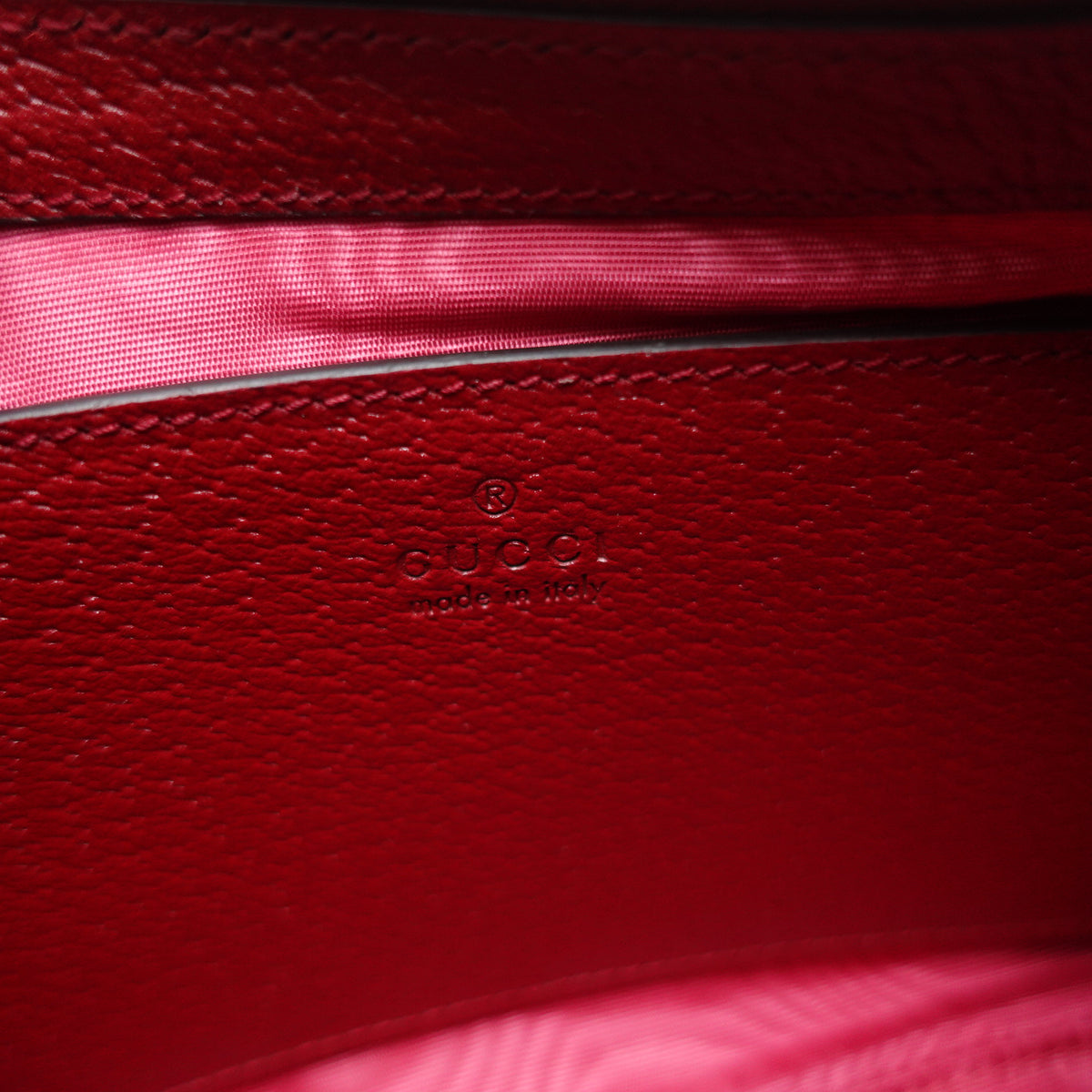 Pre-Owned Gucci Ophidia Small Red Sequin&Calfskin Shoulder Bag T10436961