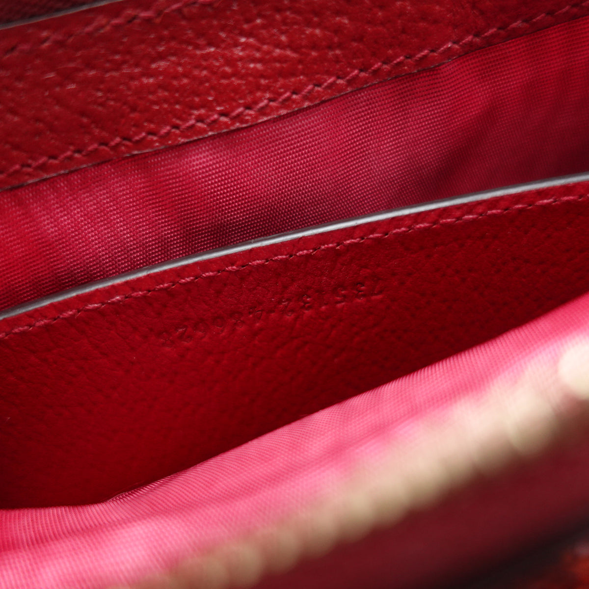 Pre-Owned Gucci Ophidia Small Red Sequin&Calfskin Shoulder Bag T10436961