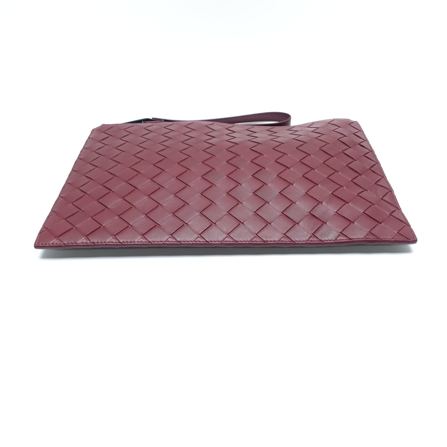 Pre-Owned Bottega Veneta Burgundy Leather Clutch T10436247