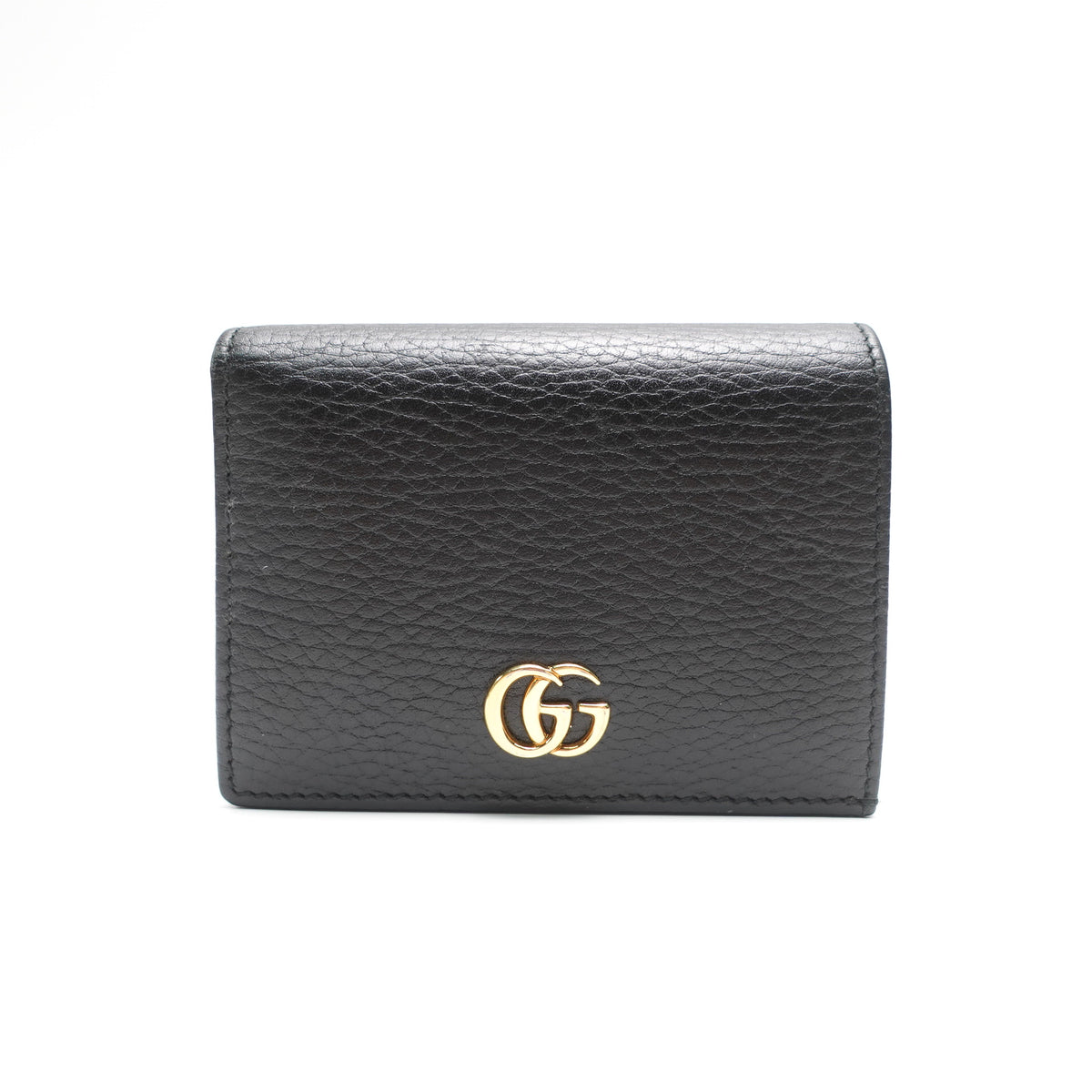 Pre-Owned Gucci GG Marmont Black Calfskin Wallet T10437874