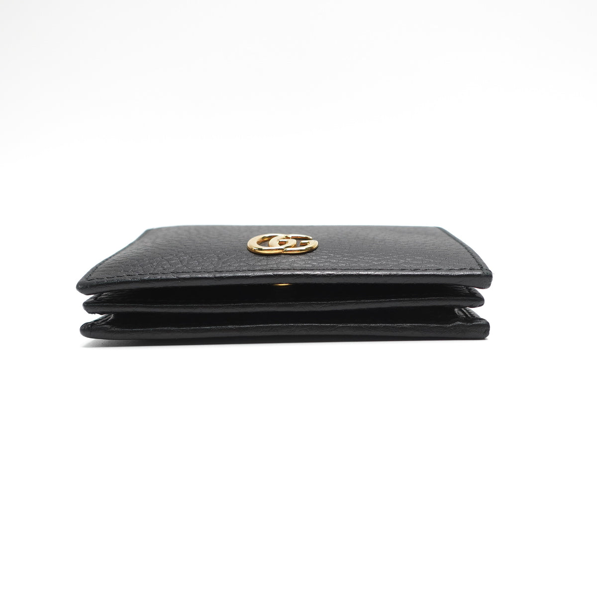 Pre-Owned Gucci GG Marmont Black Calfskin Wallet T10437874