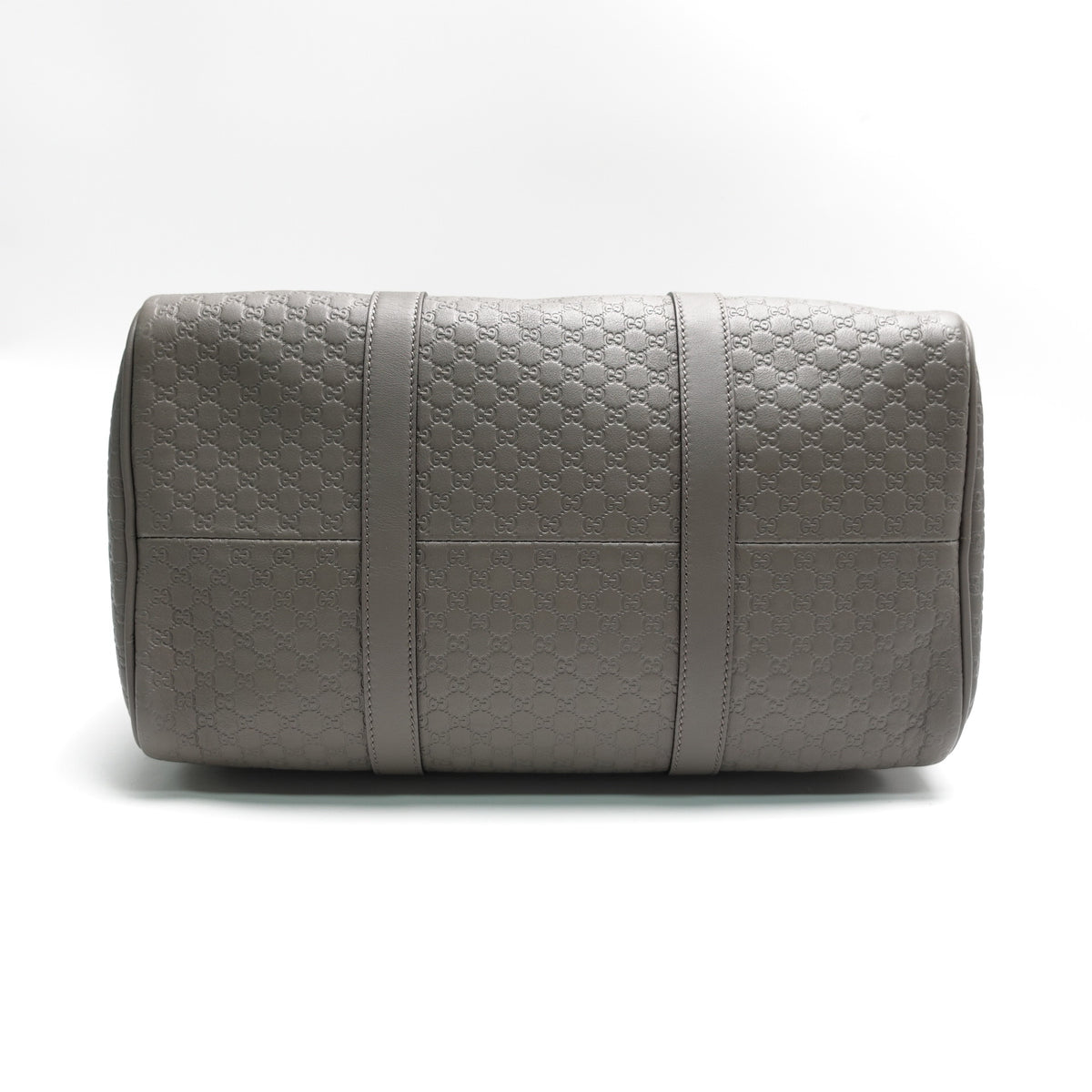 Pre-Owned Gucci Boston Gray Calfskin Leather Shoulder Bag T10439577