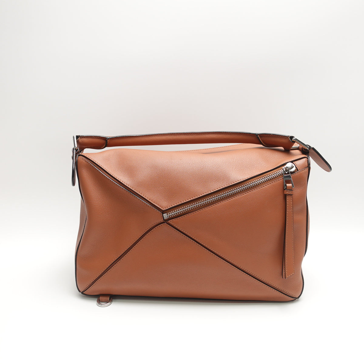 Pre-Owned Loewe Puzzle Large Brown Calfskin Leather Shoulder Bag T10439746