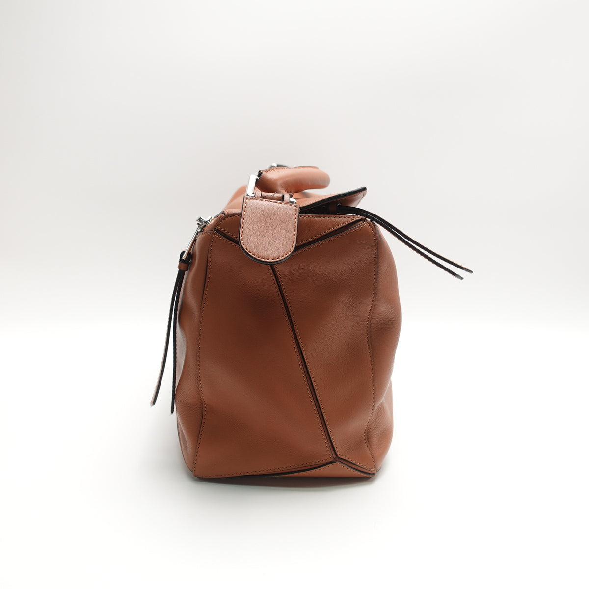 Pre-Owned Loewe Puzzle Large Brown Calfskin Leather Shoulder Bag T10439746