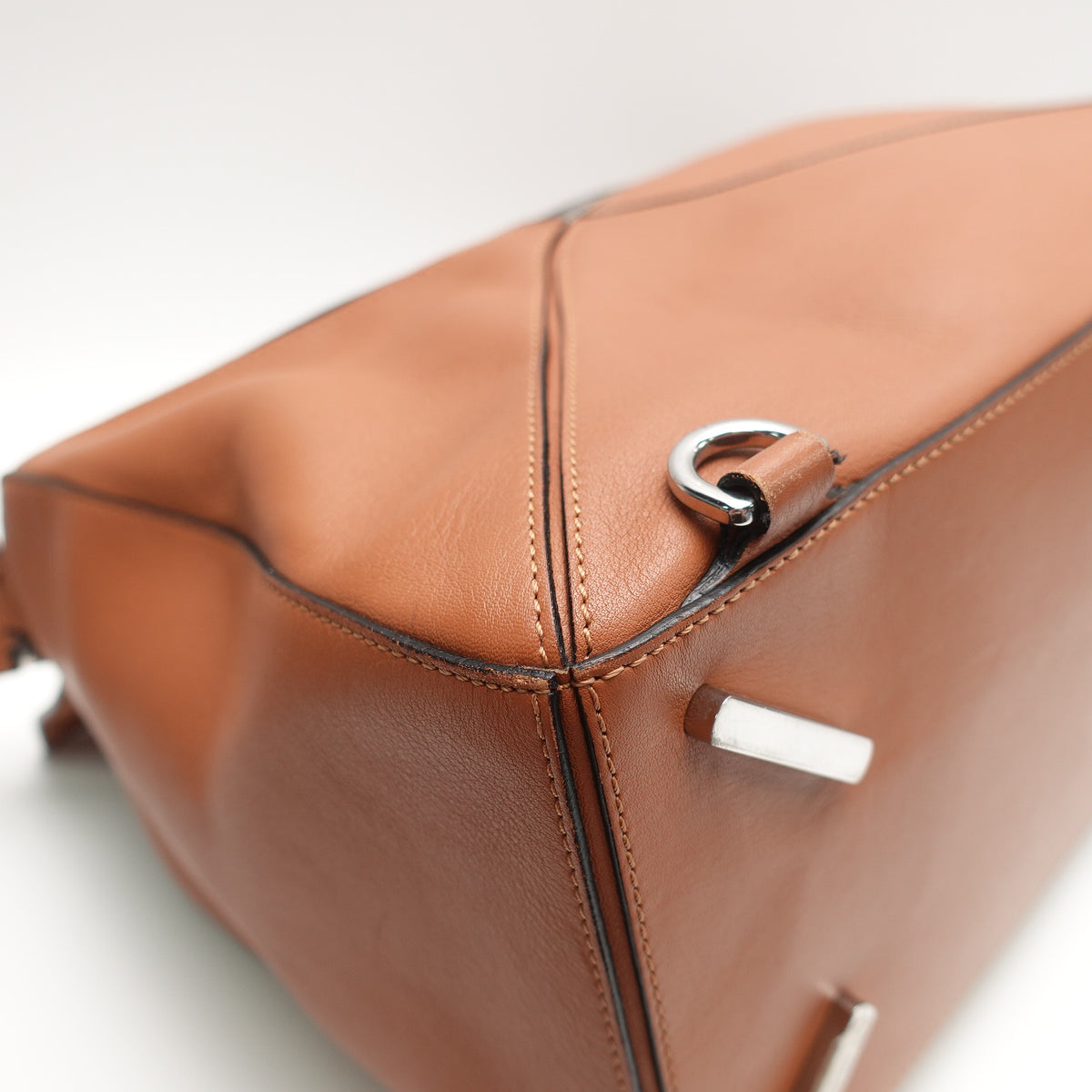 Pre-Owned Loewe Puzzle Large Brown Calfskin Leather Shoulder Bag T10439746