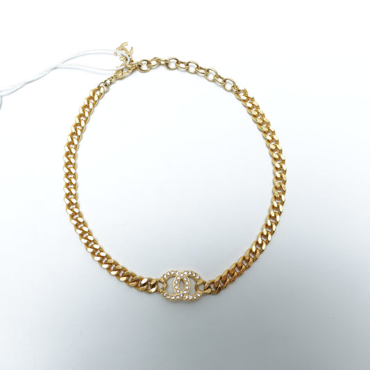 Pre-Owned Chanel Gold Metal Necklace T10434685
