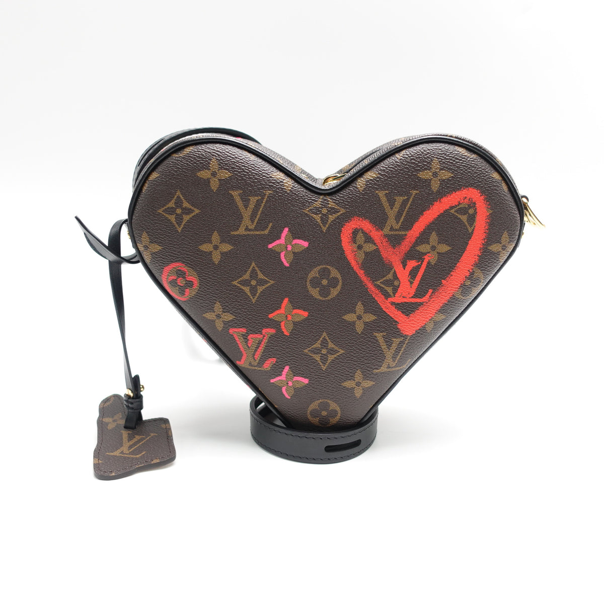 Pre-Owned Louis Vuitton Game On Coeur Brown Monogram Canvas Shoulder Bag T10434429