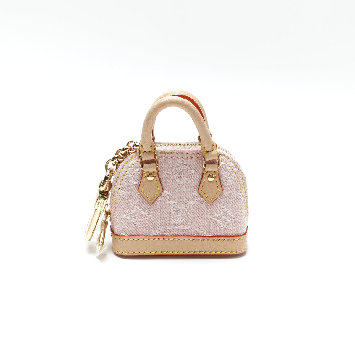 Pre-Owned Louis Vuitton Alma Pink Canvas Bag Charm T10439564