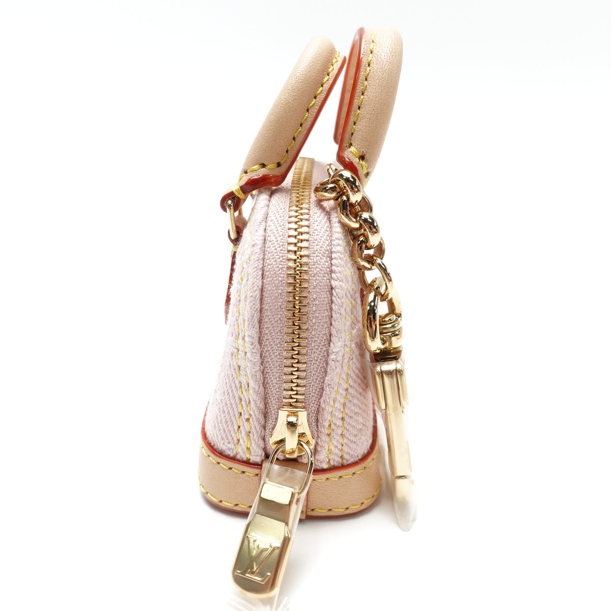 Pre-Owned Louis Vuitton Alma Pink Canvas Bag Charm T10439564