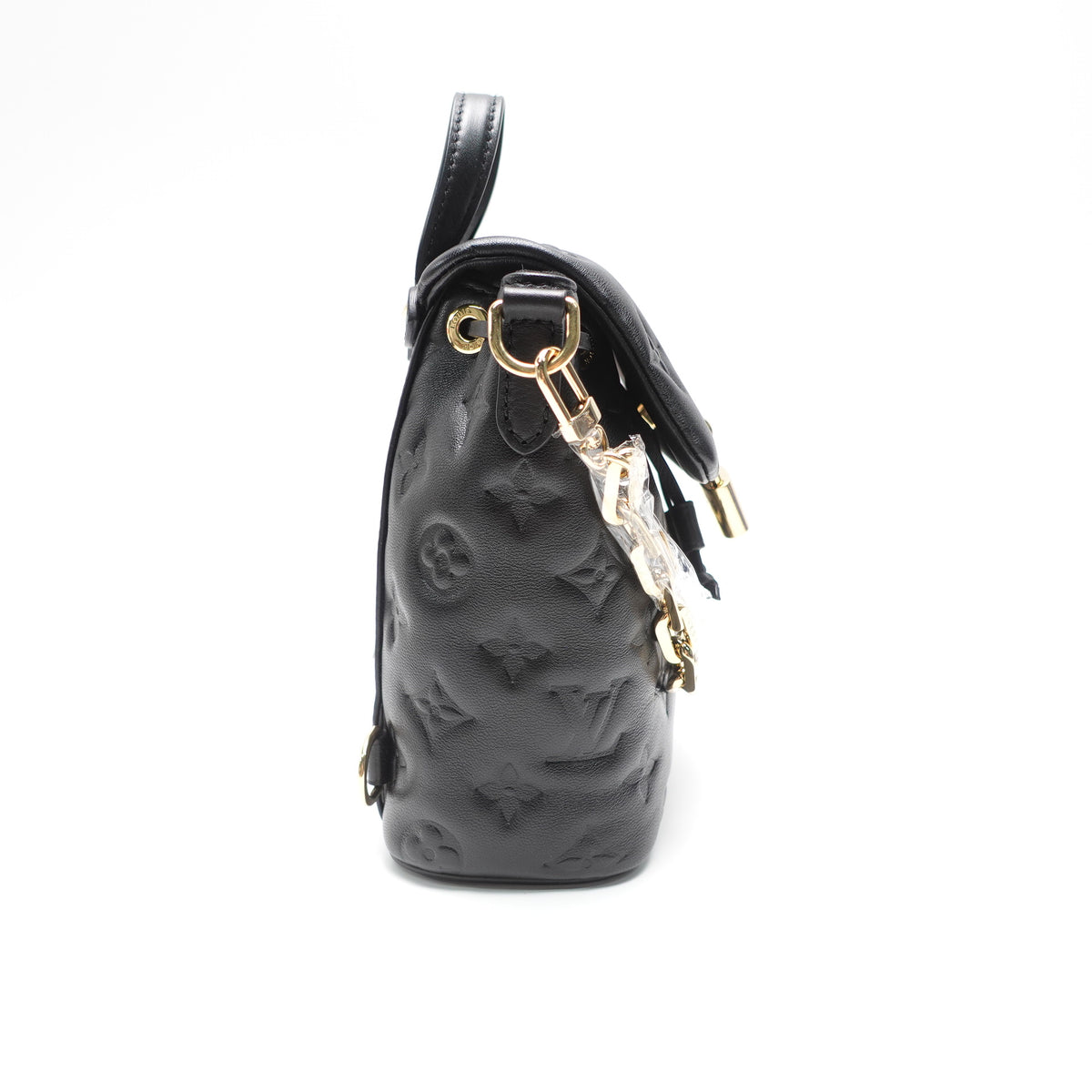 Pre-Owned Louis Vuitton Coussin PM Black Lambskin Leather Backpack T10439628