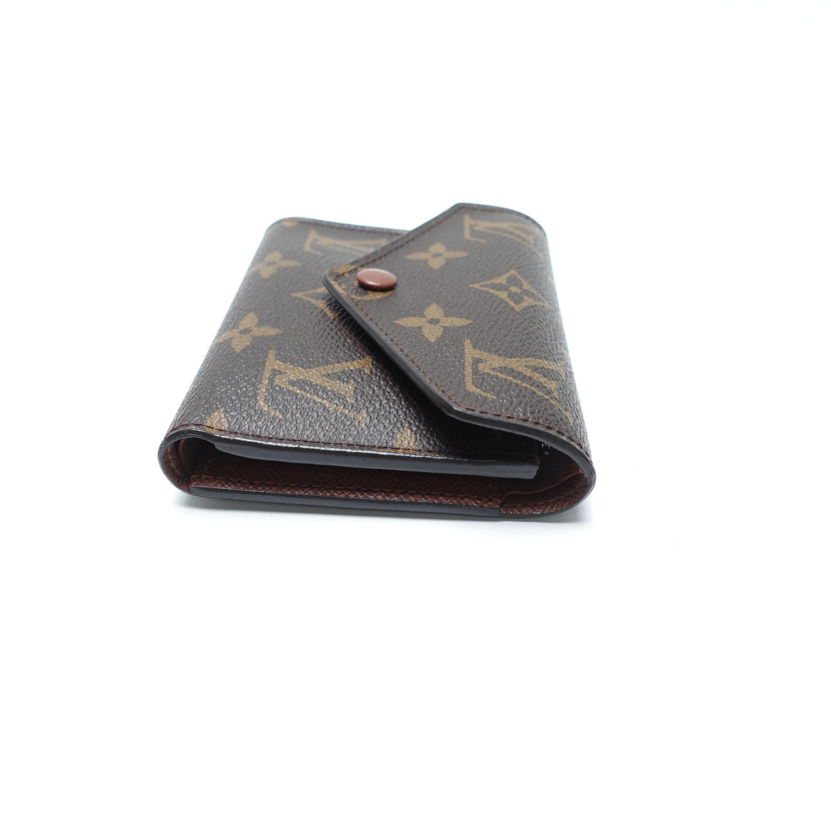 Pre-Owned Louis Vuitton Victorine Monogram Coated Canvas Compact Wallet T10441031