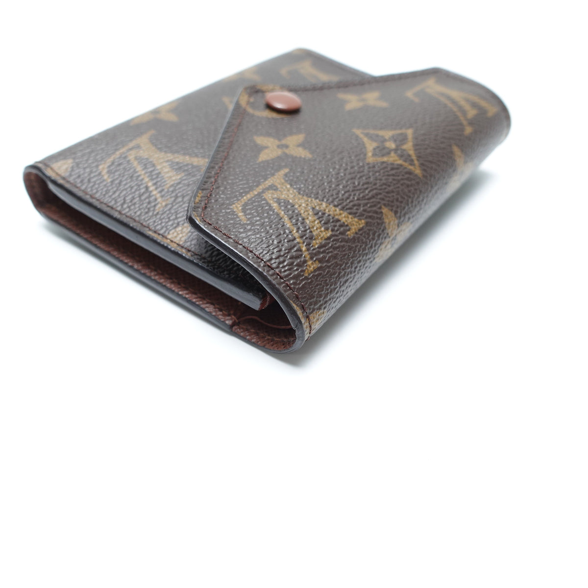 Pre-Owned Louis Vuitton Victorine Monogram Coated Canvas Compact Wallet T10441031