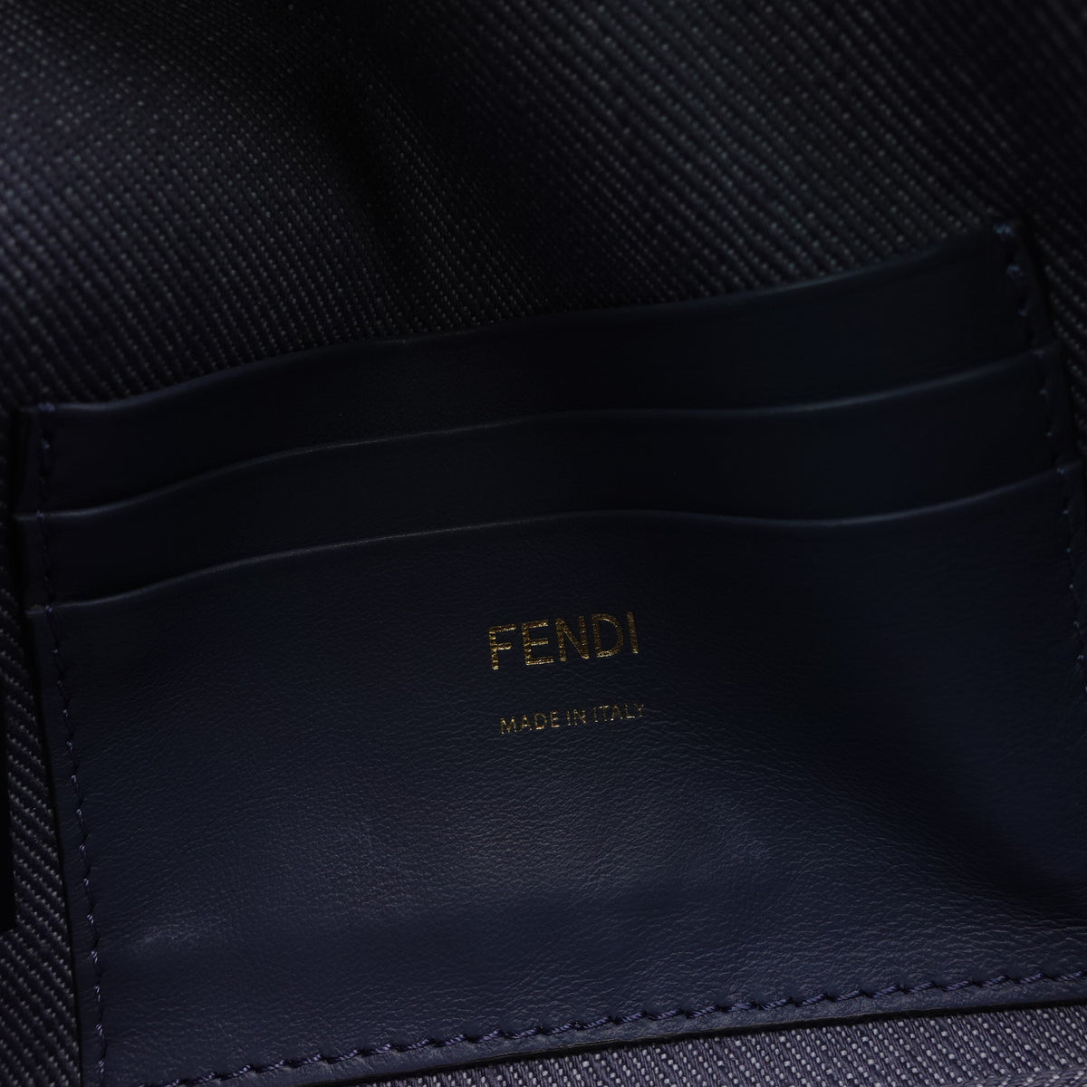 Pre-Owned Fendi Baguette Blue Canvas Shoulder Bag T10437621