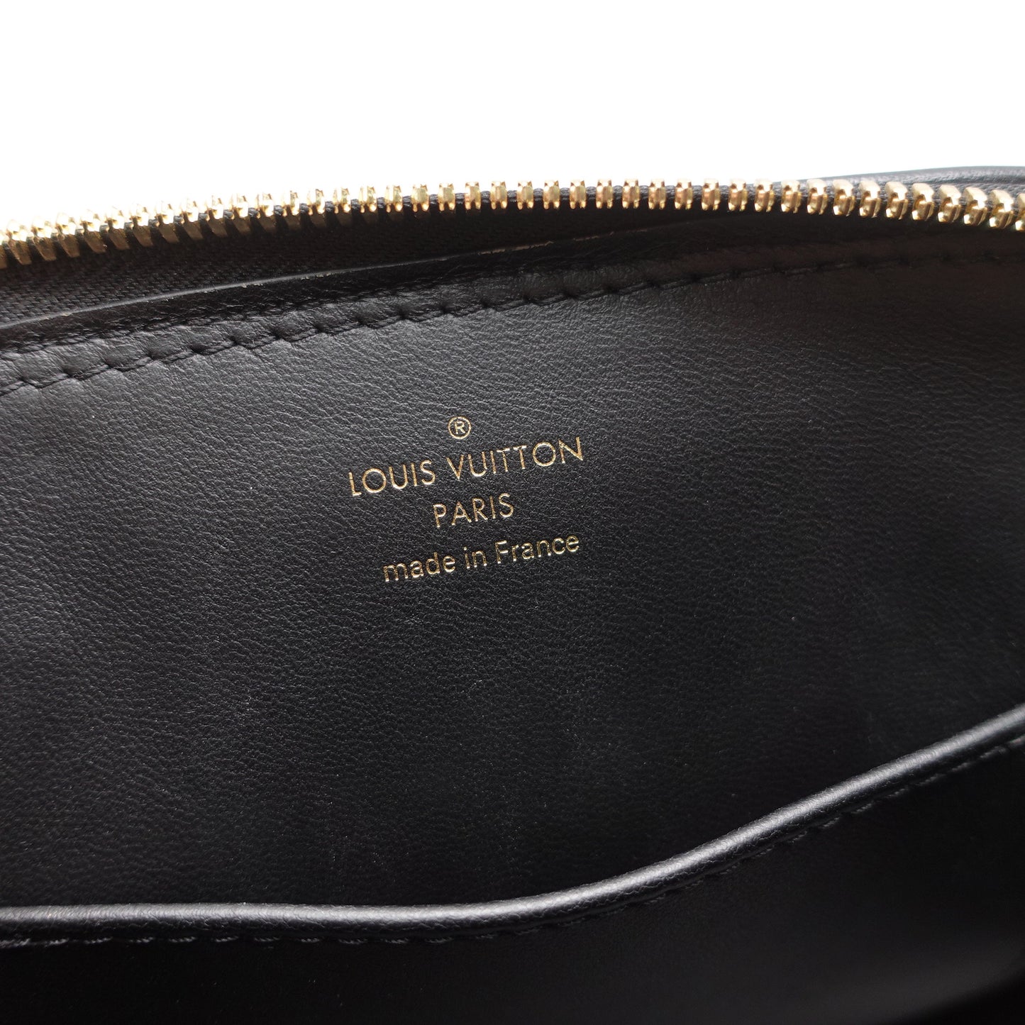 Pre-Owned Louis Vuitton Alam BB White&Black Calfskin Leather Shoulder Bag T10441814