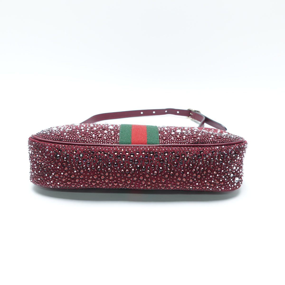 Pre-Owned Gucci Ophidia Burgundy Canvas Shoulder Bag T10442256