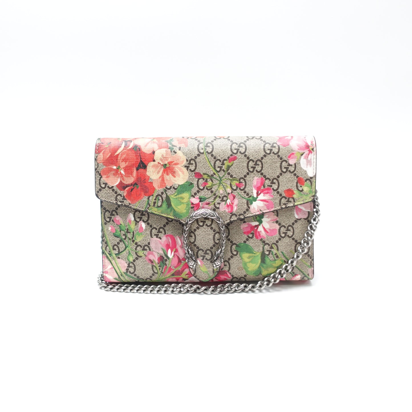 Pre-Owned Gucci Dionysus Woc Multicolor Canvas Shoulder Bag T10442980