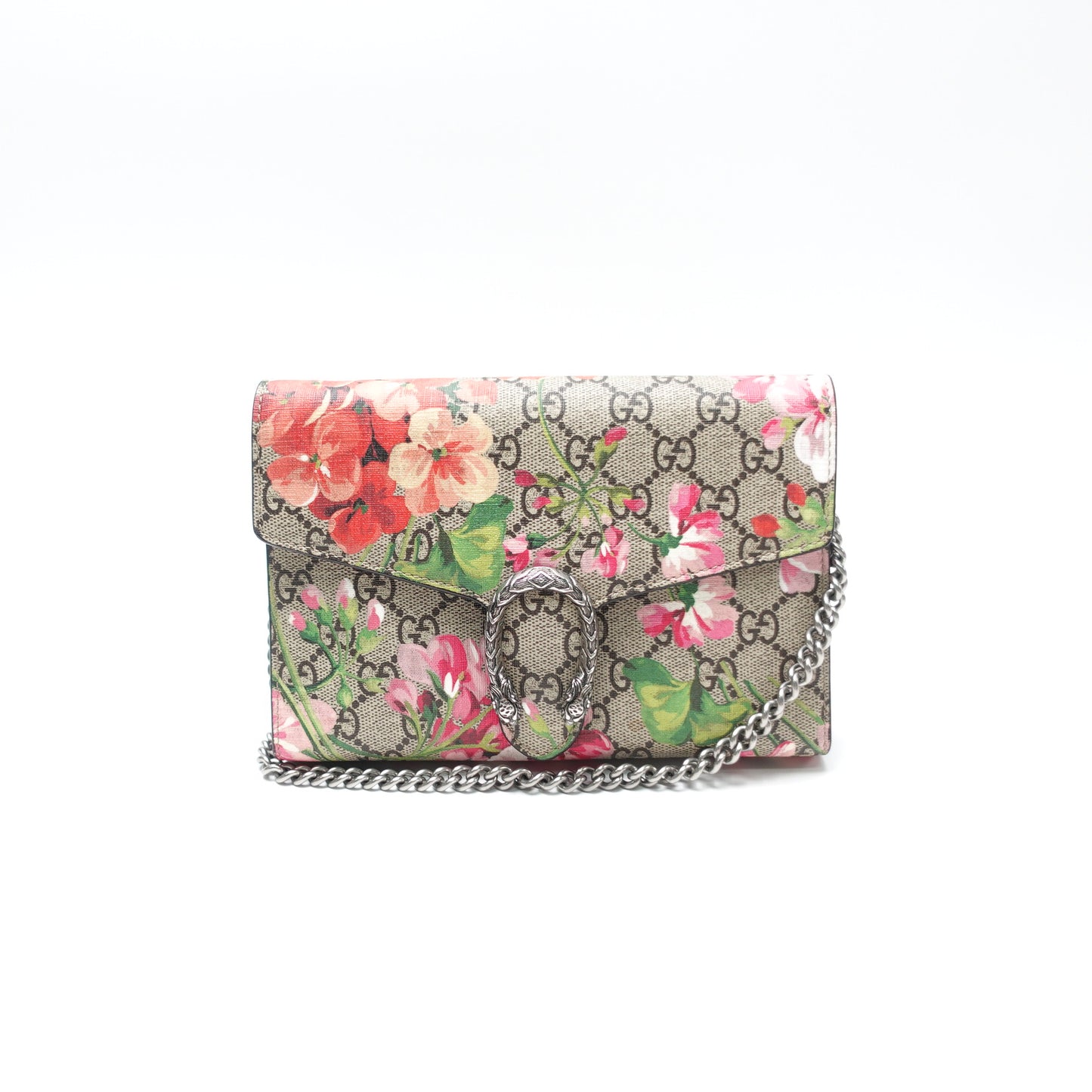 Pre-Owned Gucci Dionysus Woc Multicolor Canvas Shoulder Bag T10442980