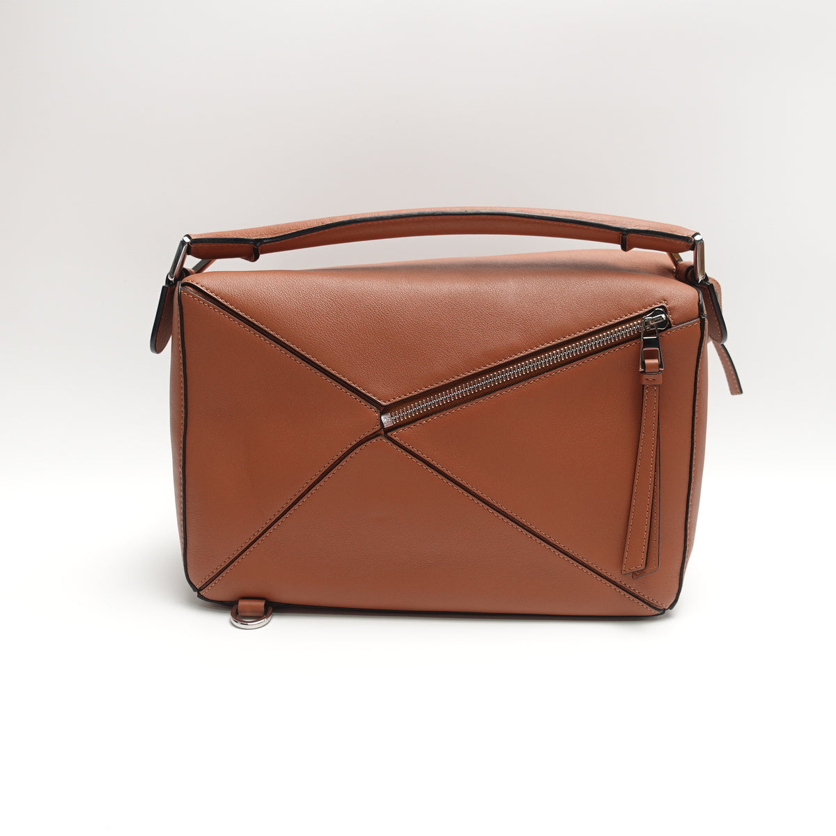 Pre-Owned Loewe Puzzle Medium Brown Calfskin Leather Shoulder Bag T10443959