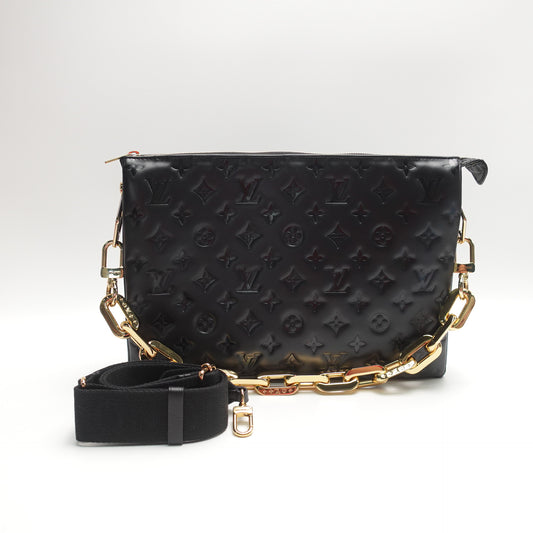 Louis Vuitton Coussin PM Black Lambskin Leather Shoulder Bag T10442689