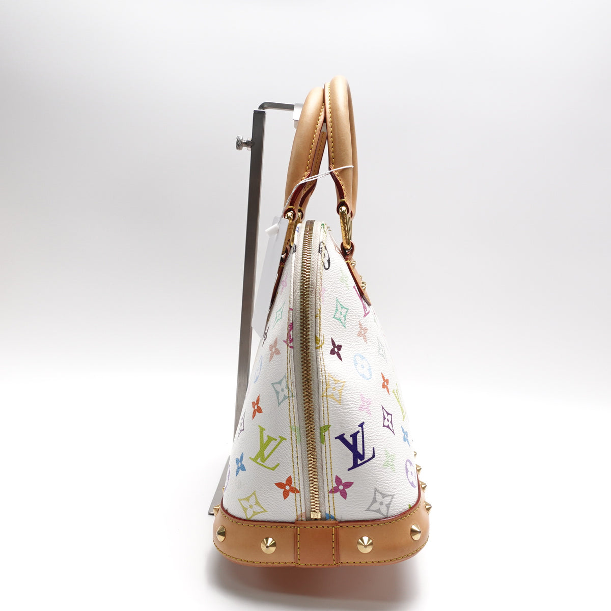 Pre-Owned Louis Vuitton Alma PM White Monogram Coated Canvas Satchel T10442757