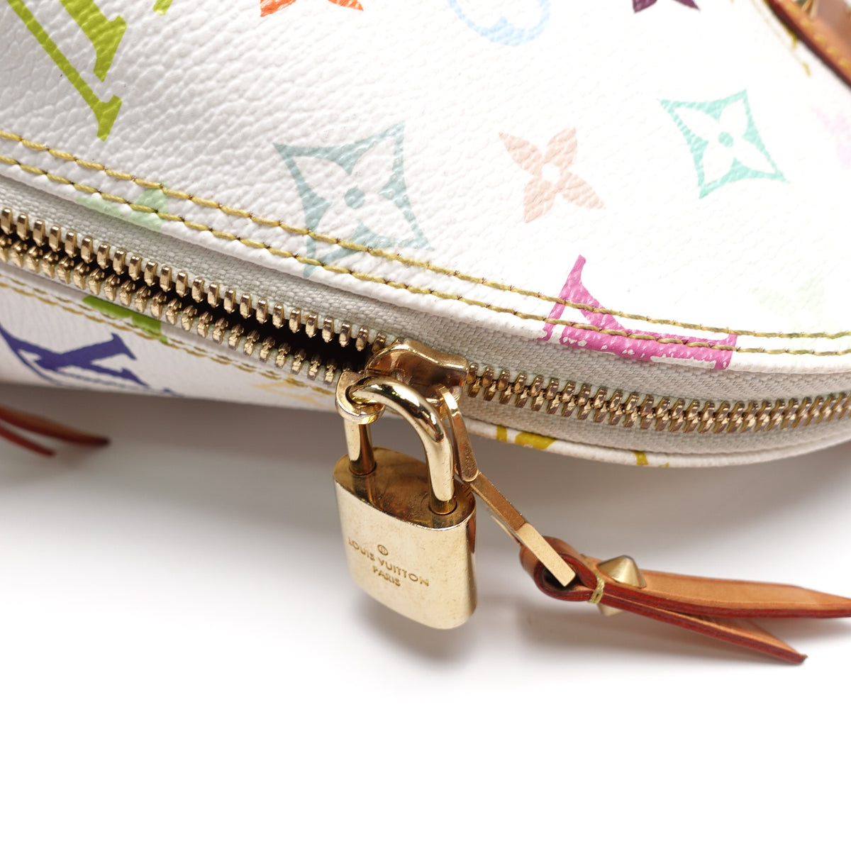 Pre-Owned Louis Vuitton Alma PM White Monogram Coated Canvas Satchel T10442757