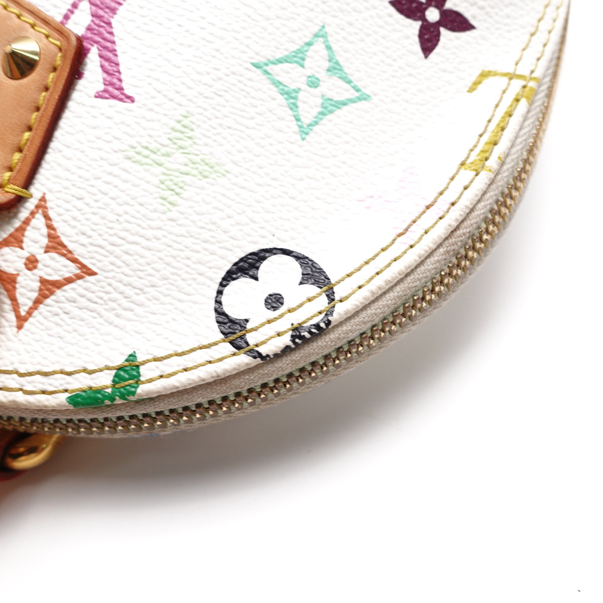 Pre-Owned Louis Vuitton Alma PM White Monogram Coated Canvas Satchel T10442757