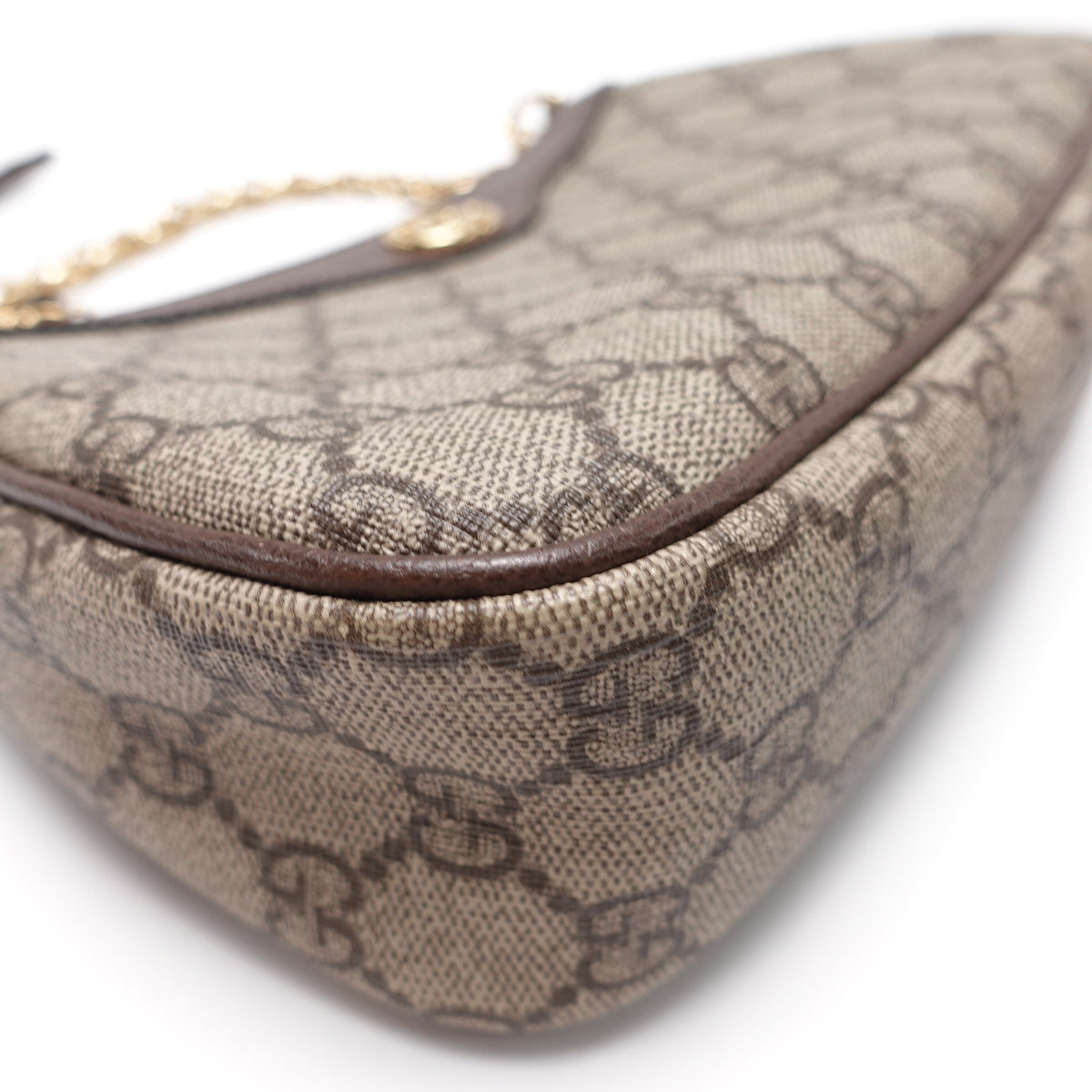 Pre-Owned Gucci Ophidia Beige Canvas Shoulder Bag T10443183