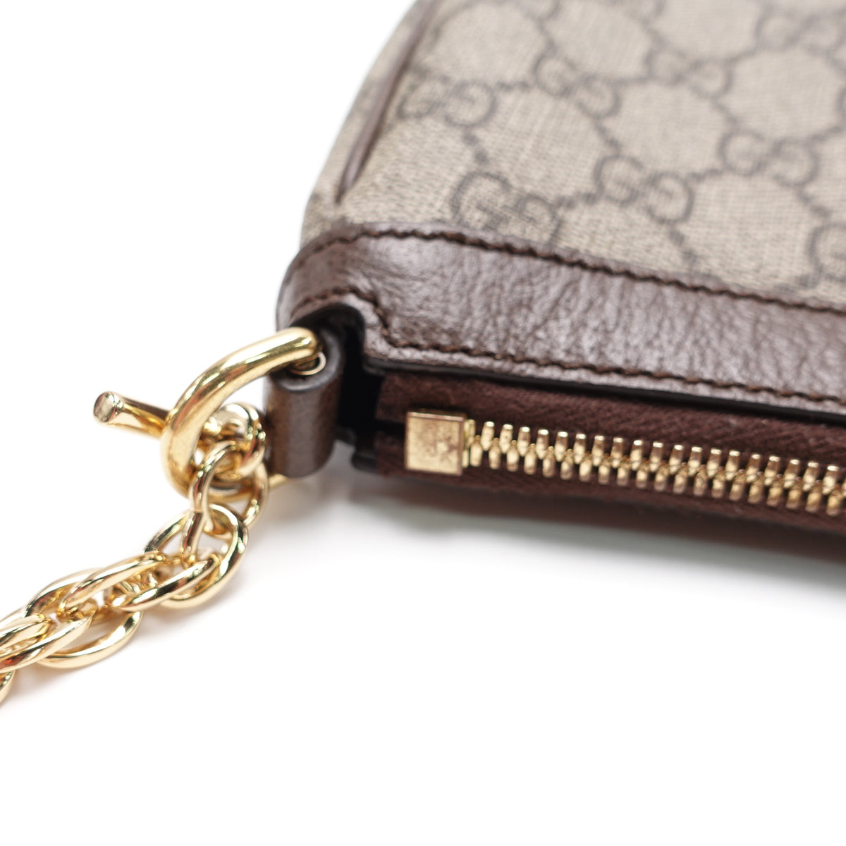 Pre-Owned Gucci Ophidia Beige Canvas Shoulder Bag T10443183