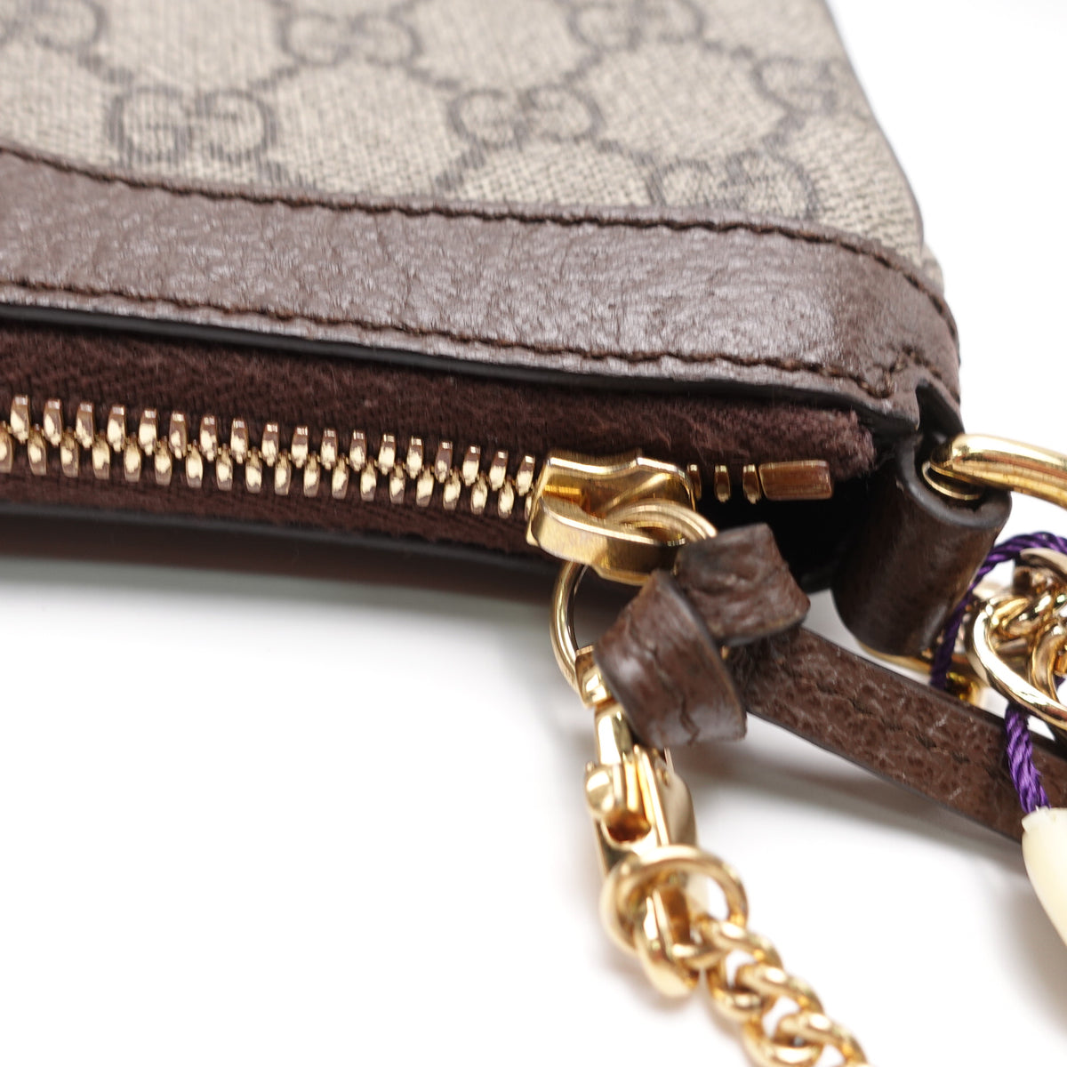 Pre-Owned Gucci Ophidia Beige Canvas Shoulder Bag T10443183