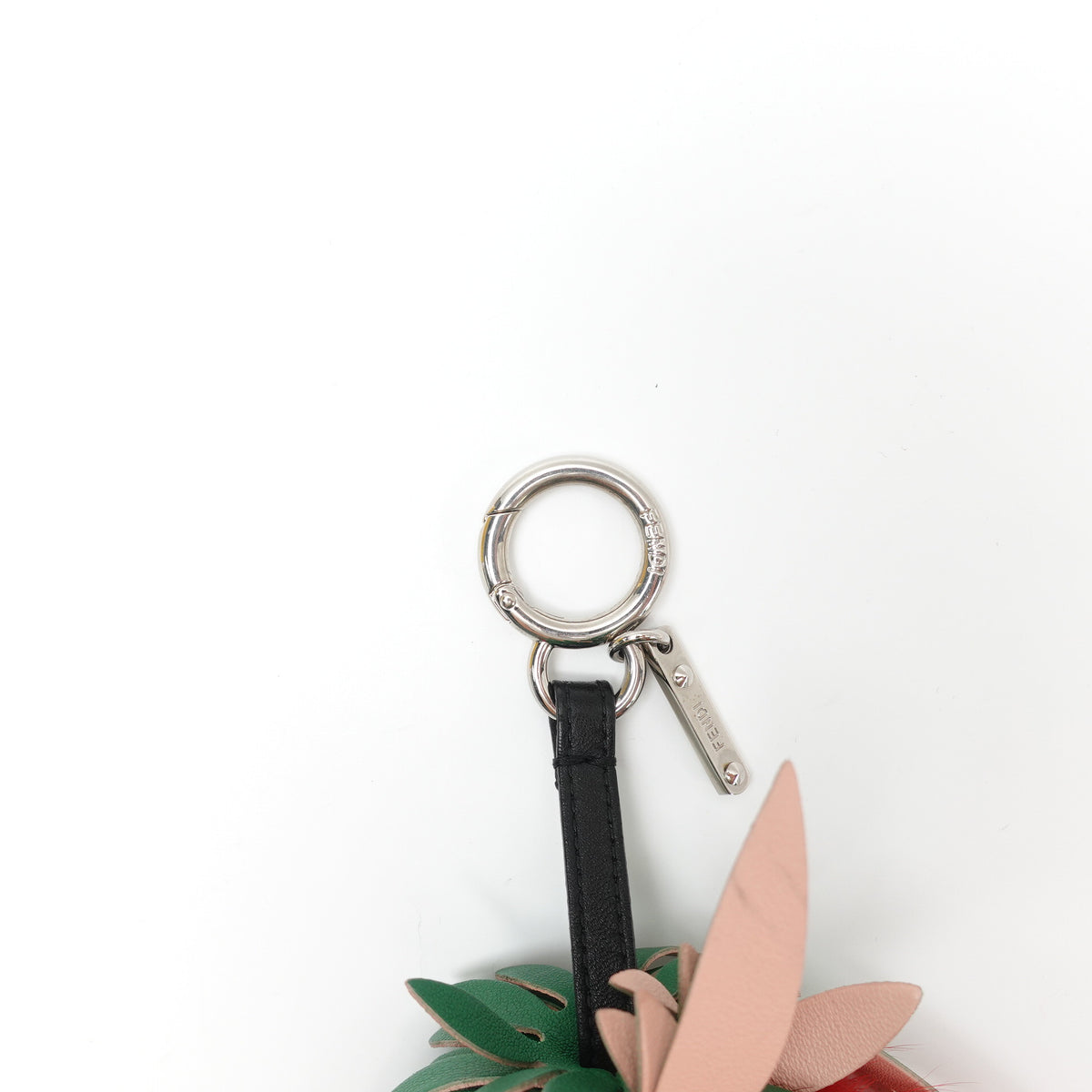 Pre-Owned Fendi Red Fur Bag Charm T10443646
