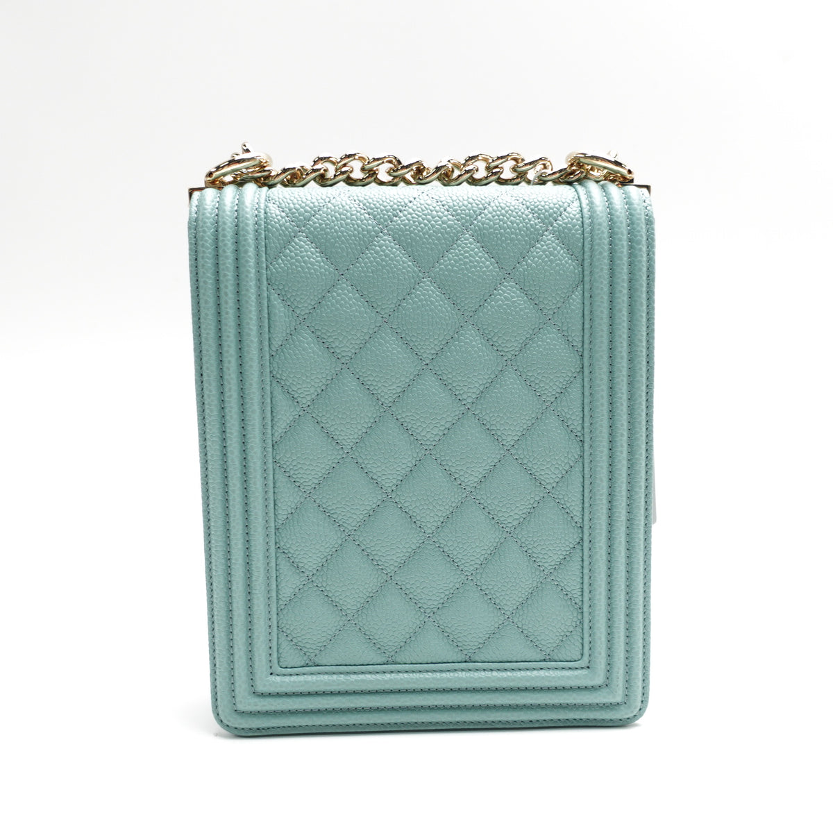Chanel Leboy Teal Caviar Shoulder Bag T10445056