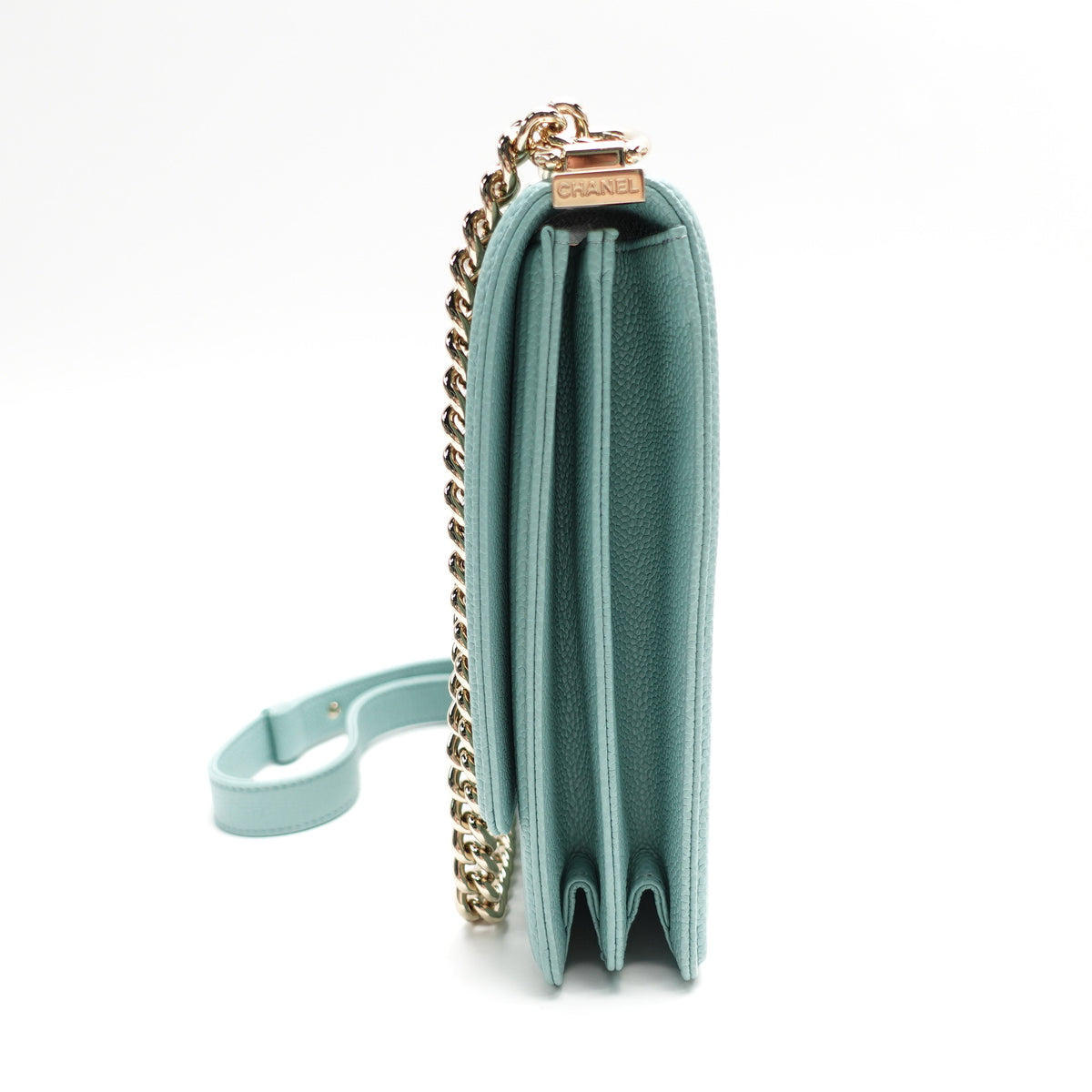 Chanel Leboy Teal Caviar Shoulder Bag T10445056