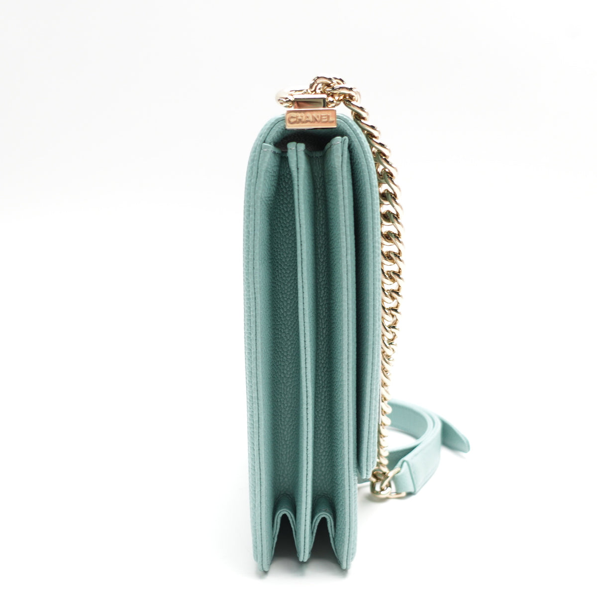 Chanel Leboy Teal Caviar Shoulder Bag T10445056