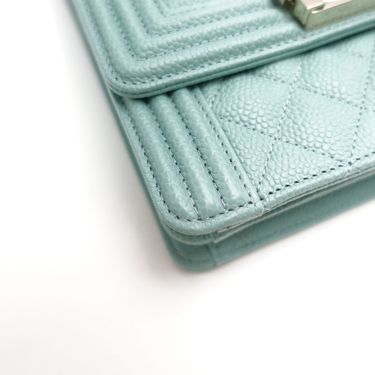 Chanel Leboy Teal Caviar Shoulder Bag T10445056