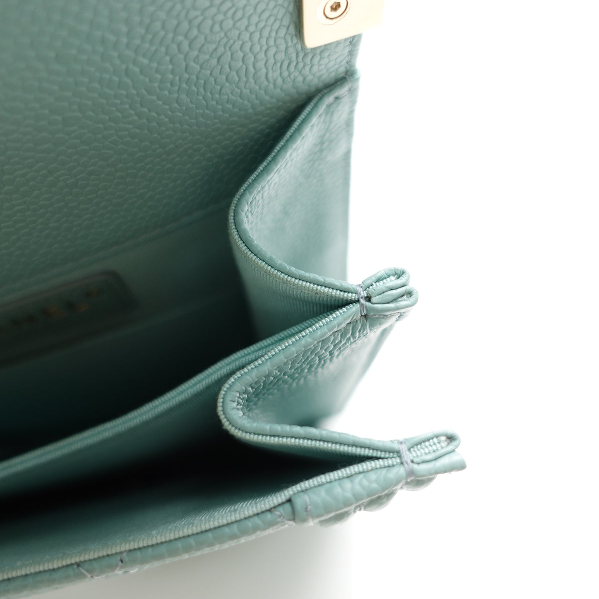 Chanel Leboy Teal Caviar Shoulder Bag T10445056