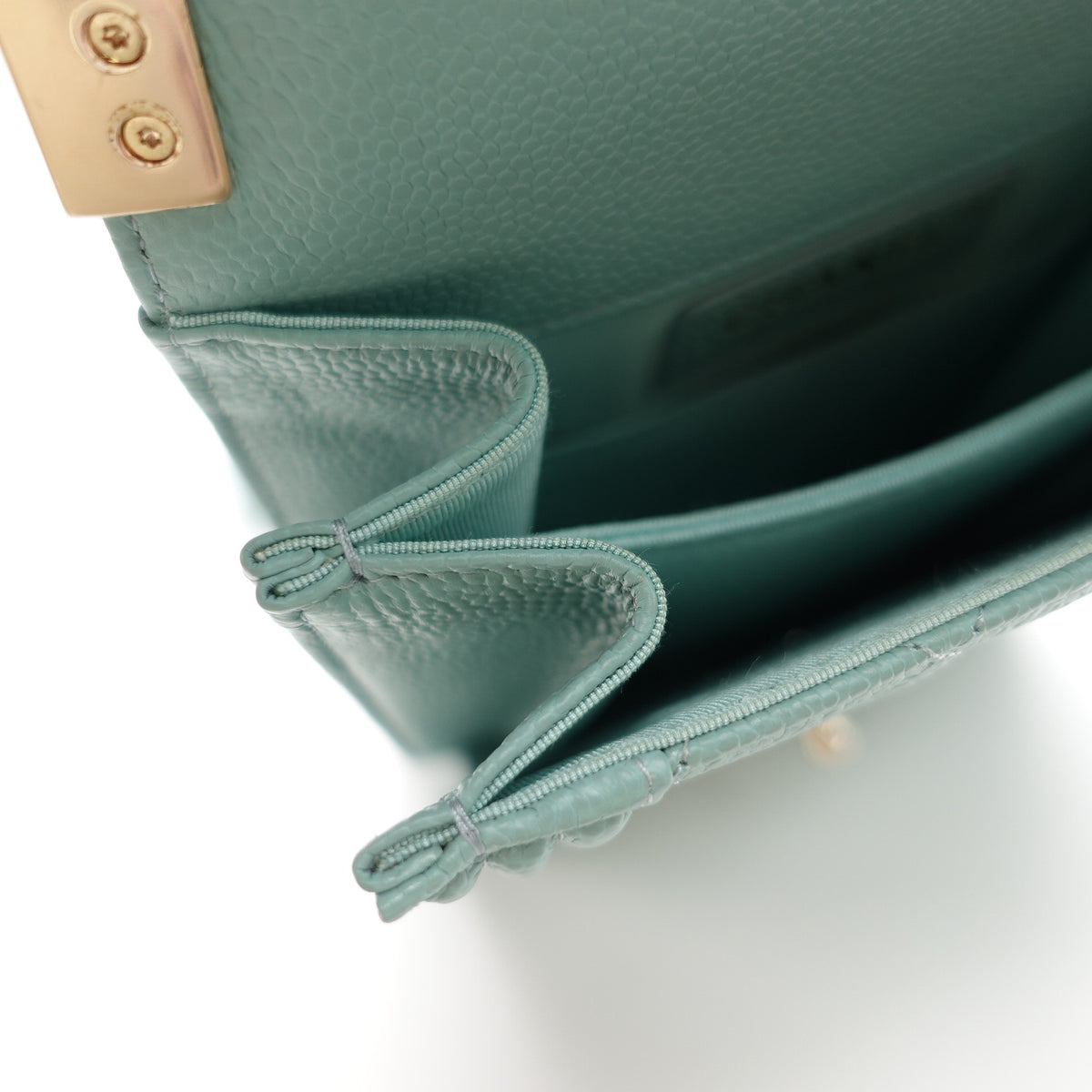 Chanel Leboy Teal Caviar Shoulder Bag T10445056