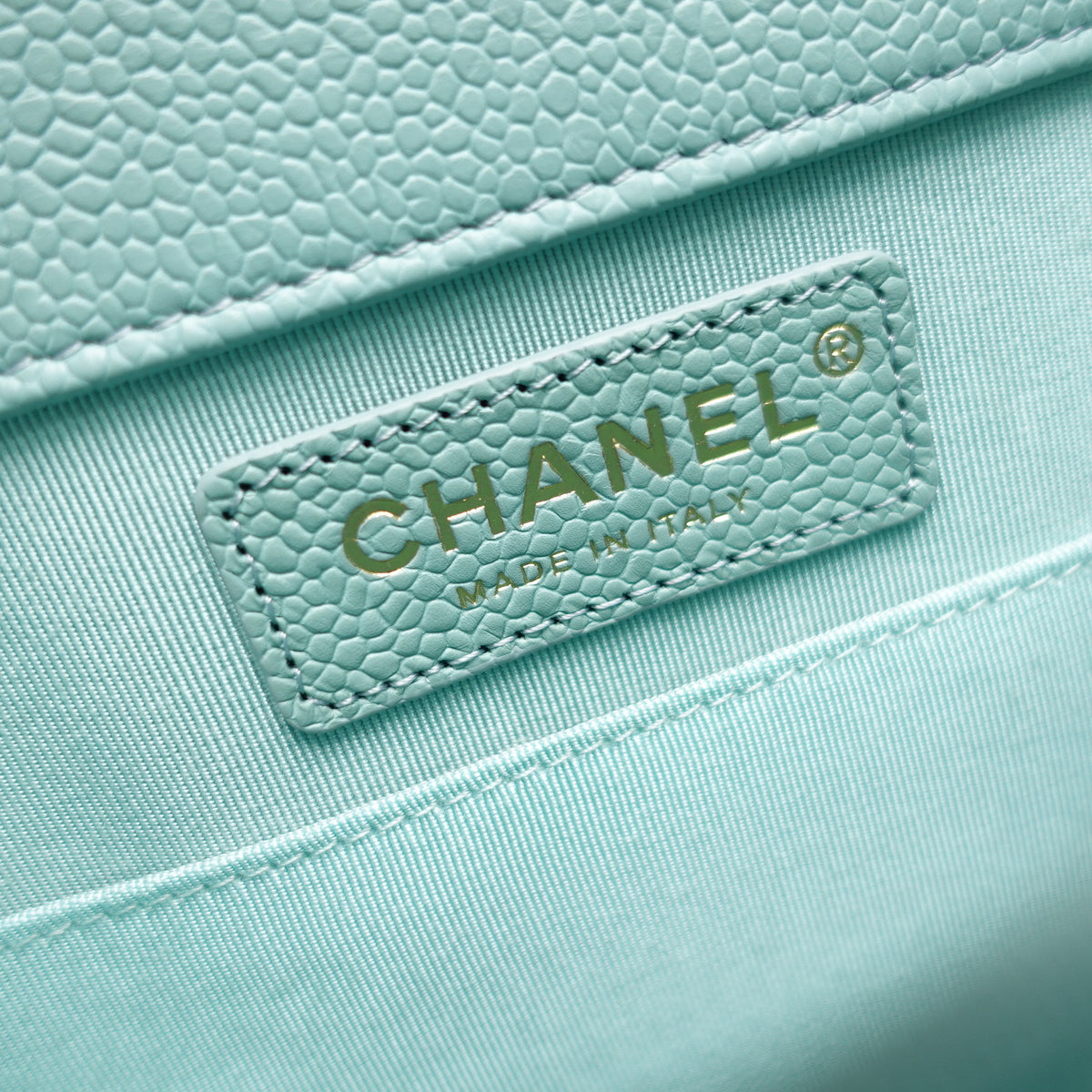 Chanel Leboy Teal Caviar Shoulder Bag T10445056