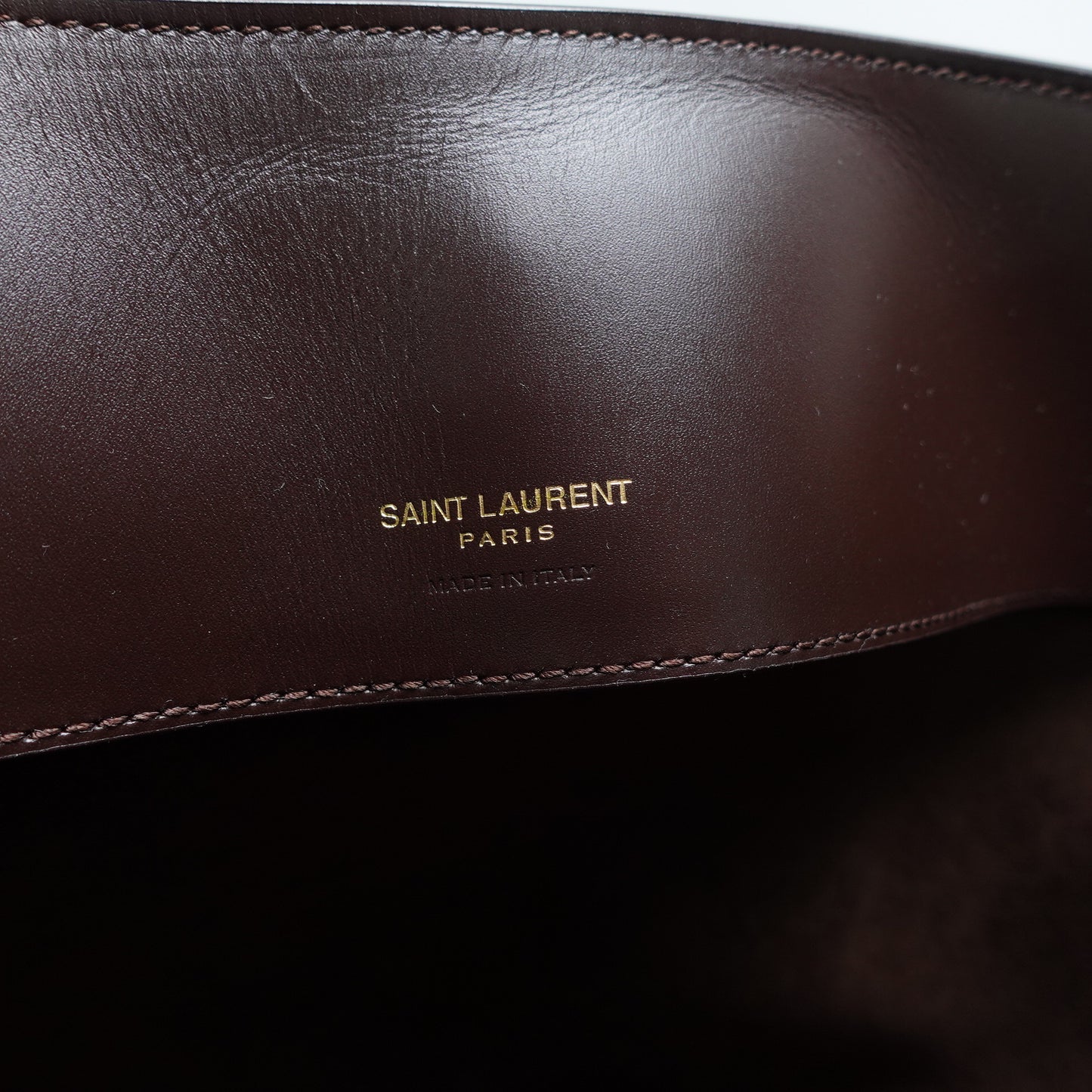 Saint Laurent LE37 Brown Calfskin Leather Shoulder Bag T10445066
