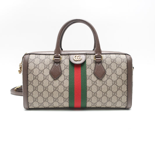 Pre-Owned Gucci Ophidia Beige Canvas Shoulder Bag T10445053