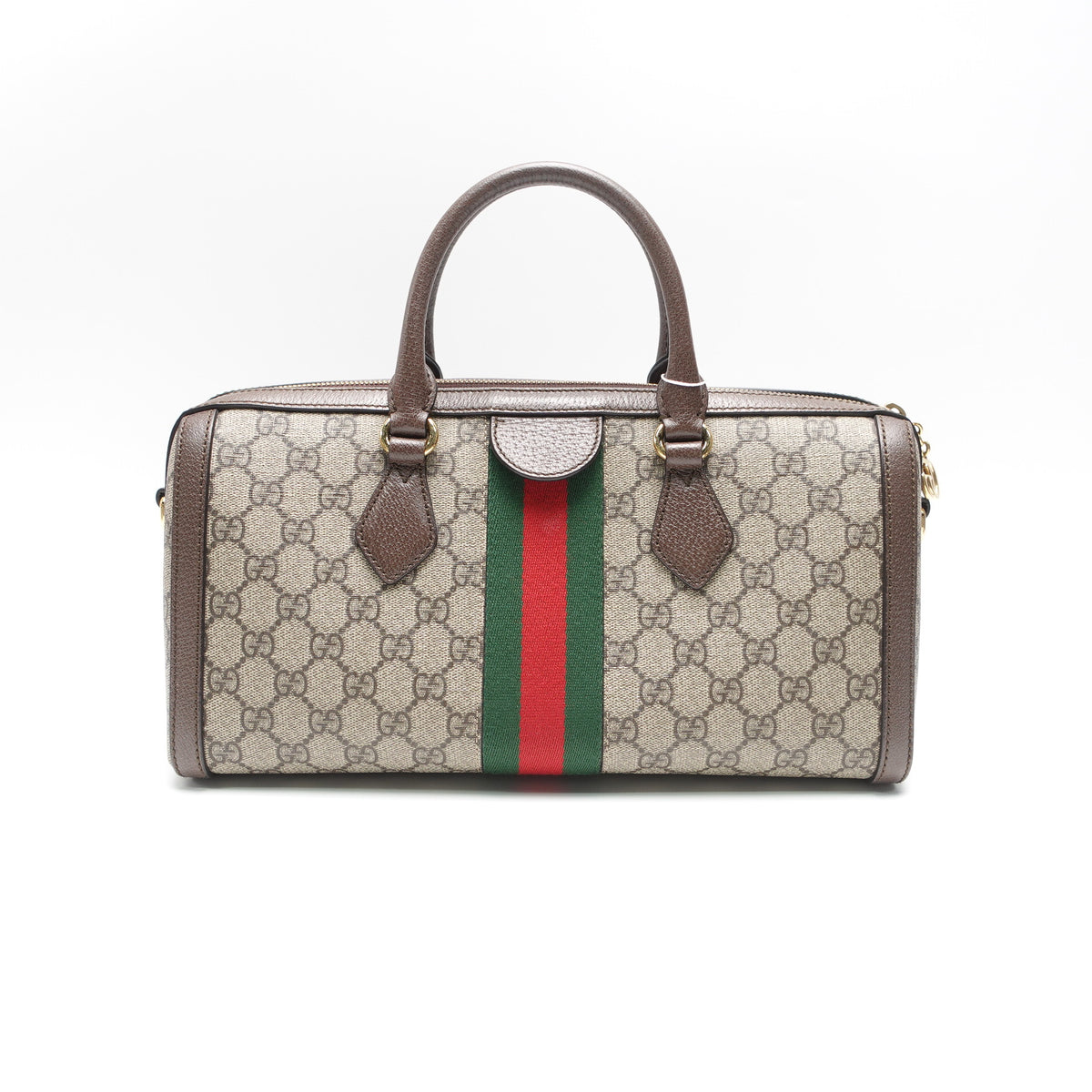 Pre-Owned Gucci Ophidia Beige Canvas Shoulder Bag T10445053