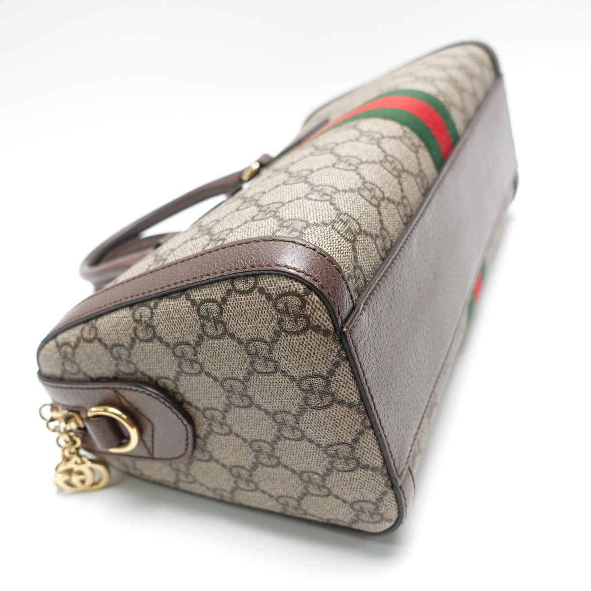 Pre-Owned Gucci Ophidia Beige Canvas Shoulder Bag T10445053