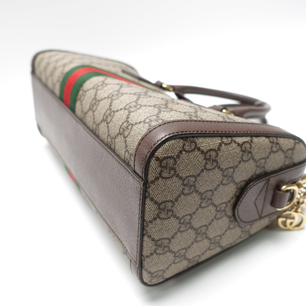 Pre-Owned Gucci Ophidia Beige Canvas Shoulder Bag T10445053