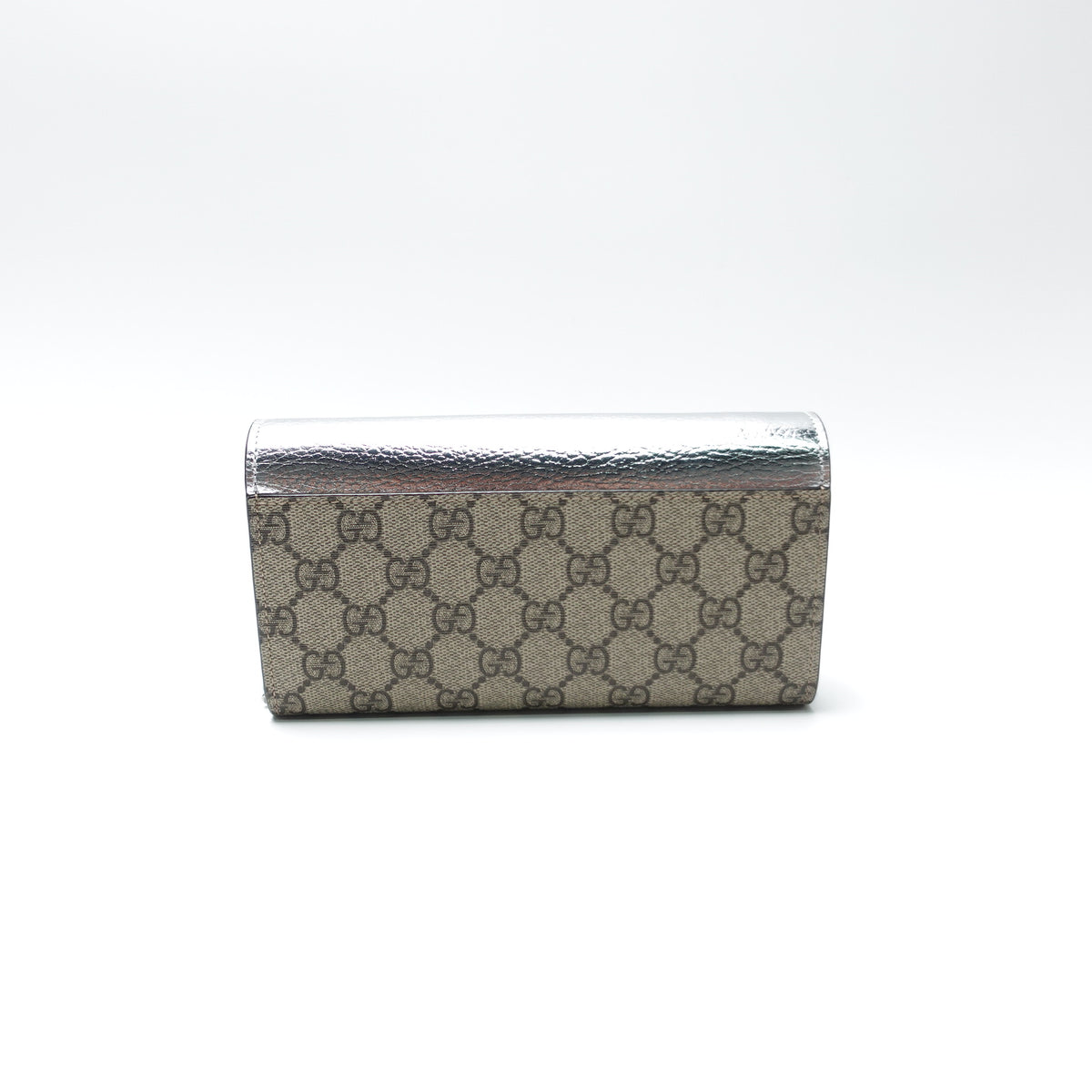 Pre-Owned Gucci GG Sliver&Brown Coated Canvas Shoulder Bag T10444401